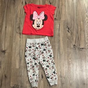 Disney Red and Gray Set with Minnie